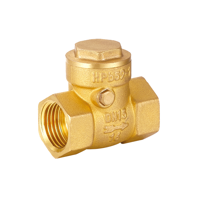 Латунный горизонтальный обратный клапан YH-402